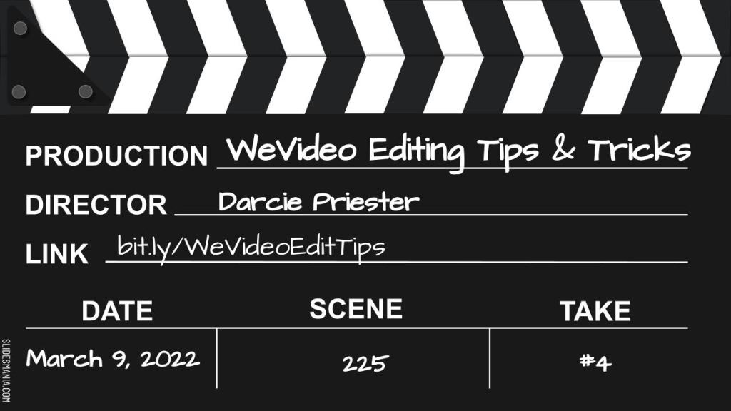 WeVideo Tips and Tricks presentation